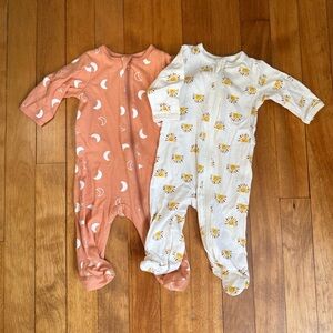 Charming Crescent and Sun Kids Footies